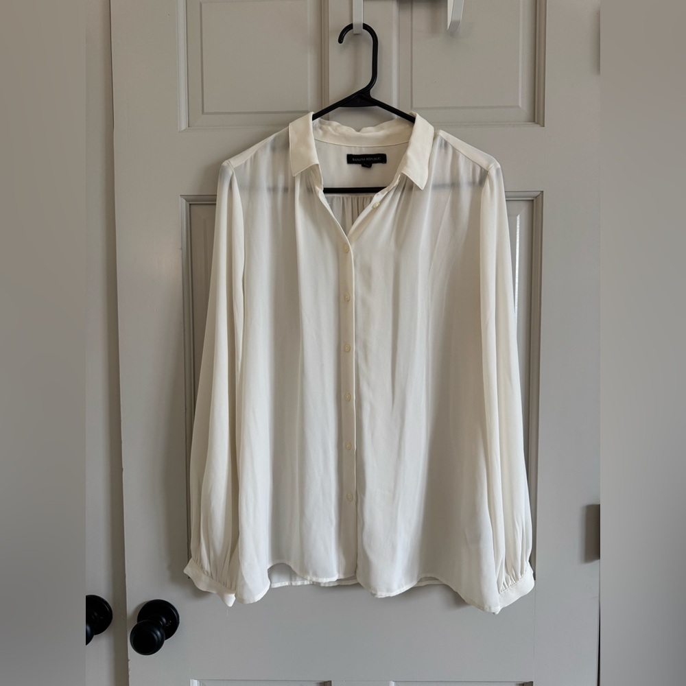 Banana Republic Cream Blouse